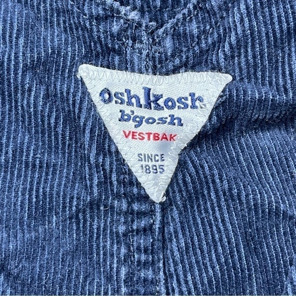 OshKosh Blue Corduroy Overalls size 3 months - Picture 4 of 10